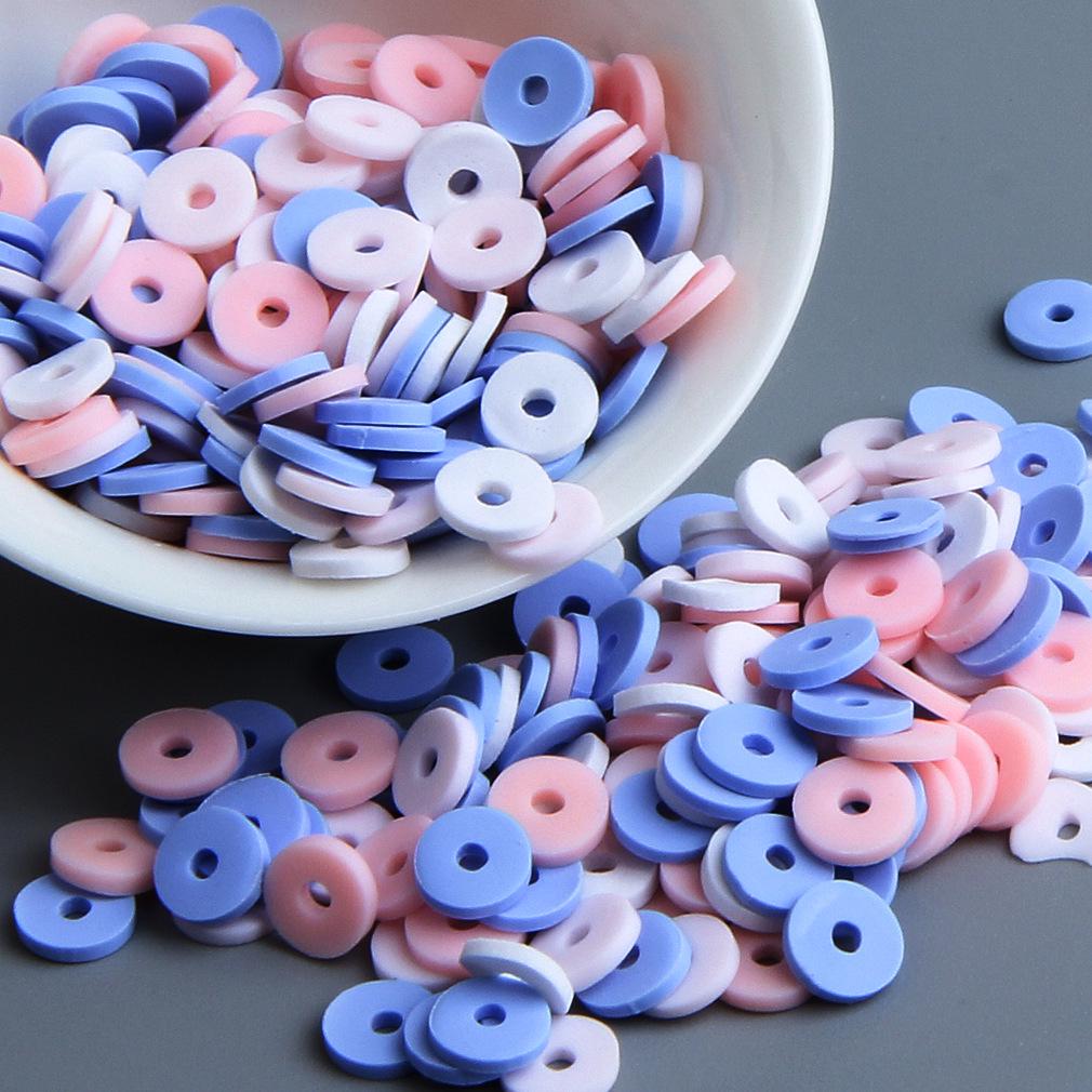 10 г бусин из полимерной глины сплошного цвета для браслетов и ожерелий - Разделительные бусины ручной работы