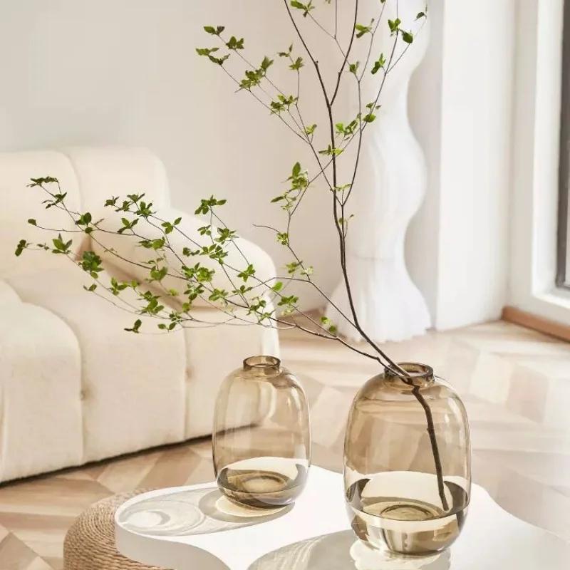 Прозрачная стеклянная ваза для гидропоники Стеклянный контейнер Прозрачная ваза для цветов Цветочные композиции Аксессуары Террариум Домашнее украшение