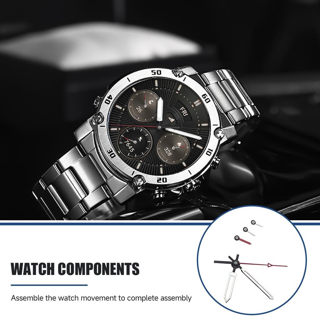 Циферблат VK63 многофункциональные стрелки часов панда зеленый люминесцентный S логотип спортивные кварцевые стрелки часов циферблат и стрелки для Seiko mod