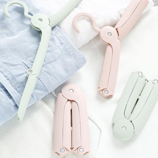 Clothes Hanger Durable Foldable Travel Hanger Space-Saving Windproof Non-Slip Drying Rack for Home Hotel