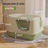 Extra Large Semi-Enclosed Cat Litter Box with Anti-Splash Design
