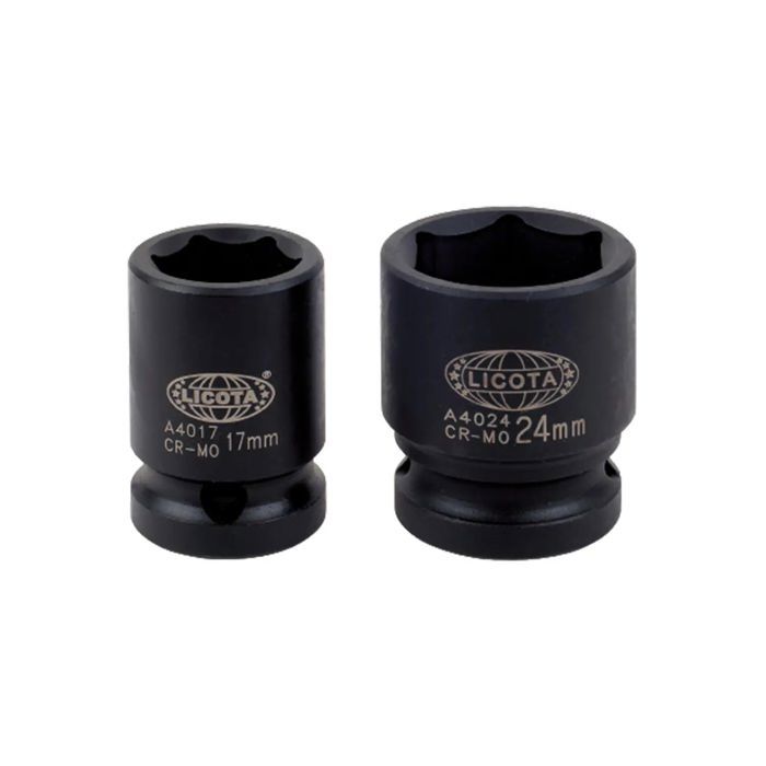 Douille à choc 1/2 pouce - BONI-SHOP® - courte - 8 mm - Acier Cr-Mo - 6 pans