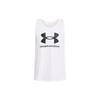 UA Sportstyle Logo Print Sleeveless Hoodie Vest Men Tops White 1382883-100