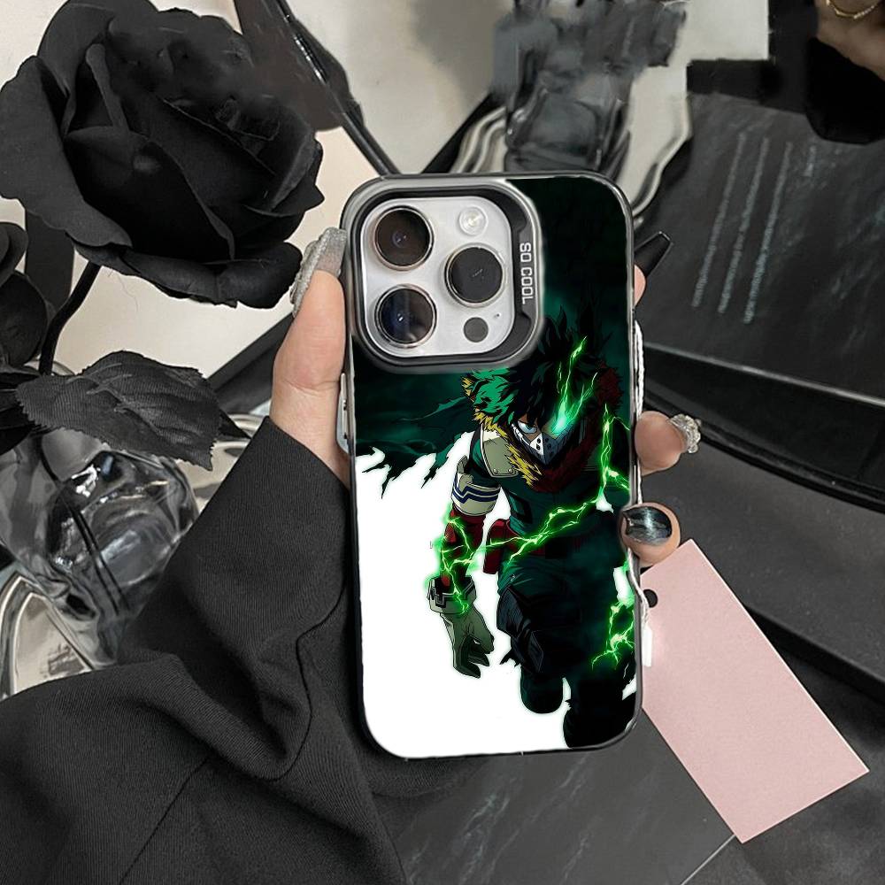 Чехол для телефона Кацуки Бакуго - Академия Героев Для IPhone 16 17 15 14 12 13 Pro Max Черный Цвет Ударопрочный Чехол