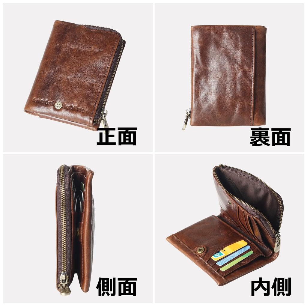 Двойной тонкий подлинный большой монетный кошелек, сделанный в кошельке, популярный подарок для бизнеса [Gofelt] мужской кошелек, кожа, воловья кожа, Г-образная молния,