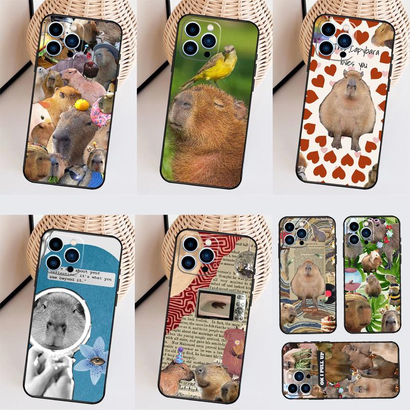 Funny Capybara Case For Samsung Galaxy S26 S25 Ultra S20 S21 S22 S23 S24 Plus S10 S25 FE Back Cover Shell