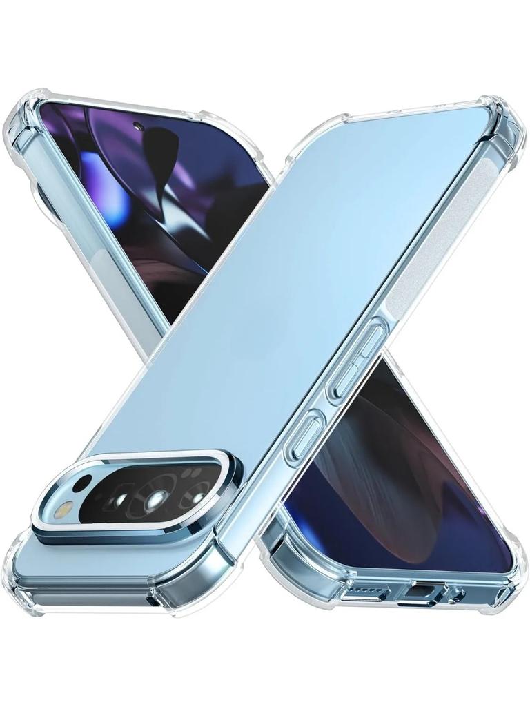 Ударопрочный прозрачный ТПУ чехол с подушкой безопасности для Google Pixel 10 10pro 9A 9 Pro XL 8A 8 Защитный чехол Оболочка Capa Fundas Coque