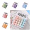 Cute 12 Digits Calculator Large LCD Display Candy Color Finance Calculator Portable Practical Student Calculator
