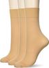 Носки до щиколотки из хлопка, свободная резинка, набор телесного бежевого цвета [Atsugi], Носки, Наполнение, Длина, Носки, Горловина, Однотонные, 3, FS4032, FS5532, Женские (NEW),