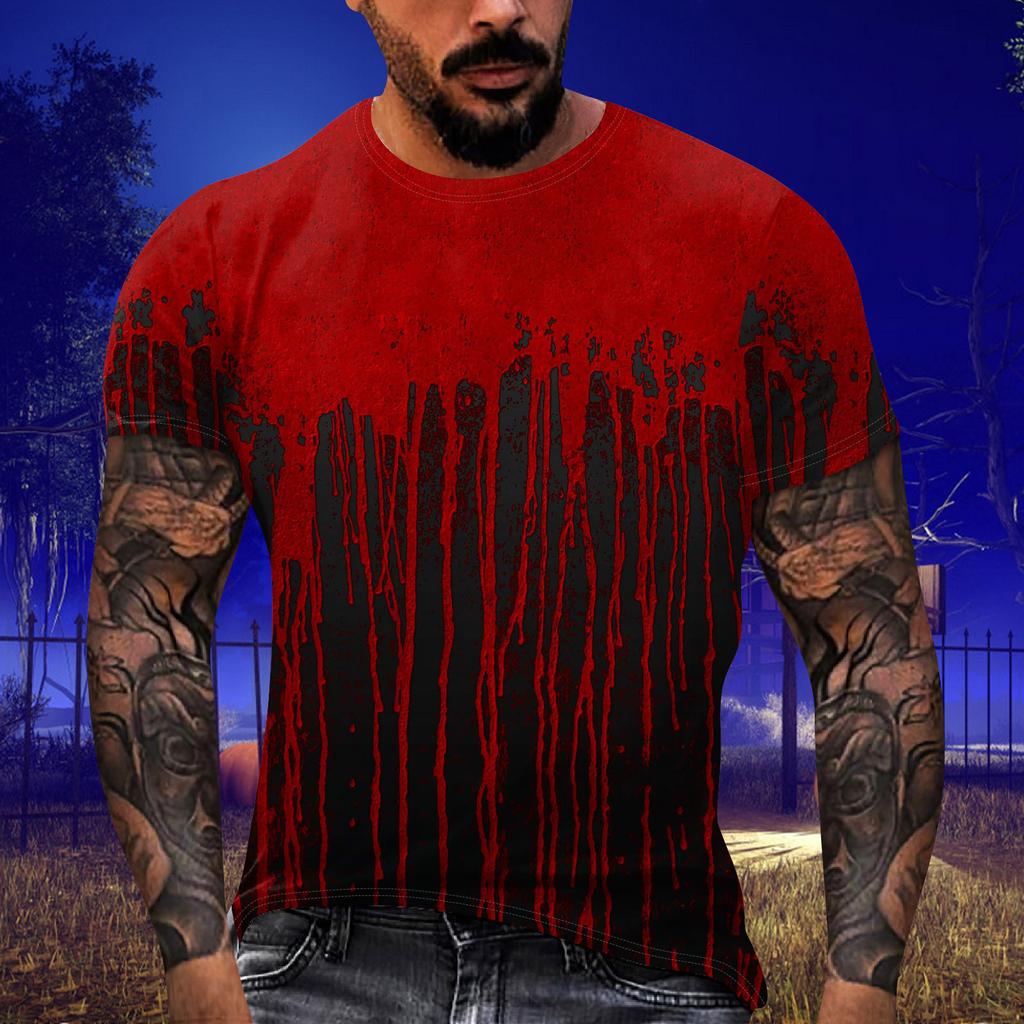 Men's T-shirts Graphic Printing Street Casual Short Sleeve Printed Clothing