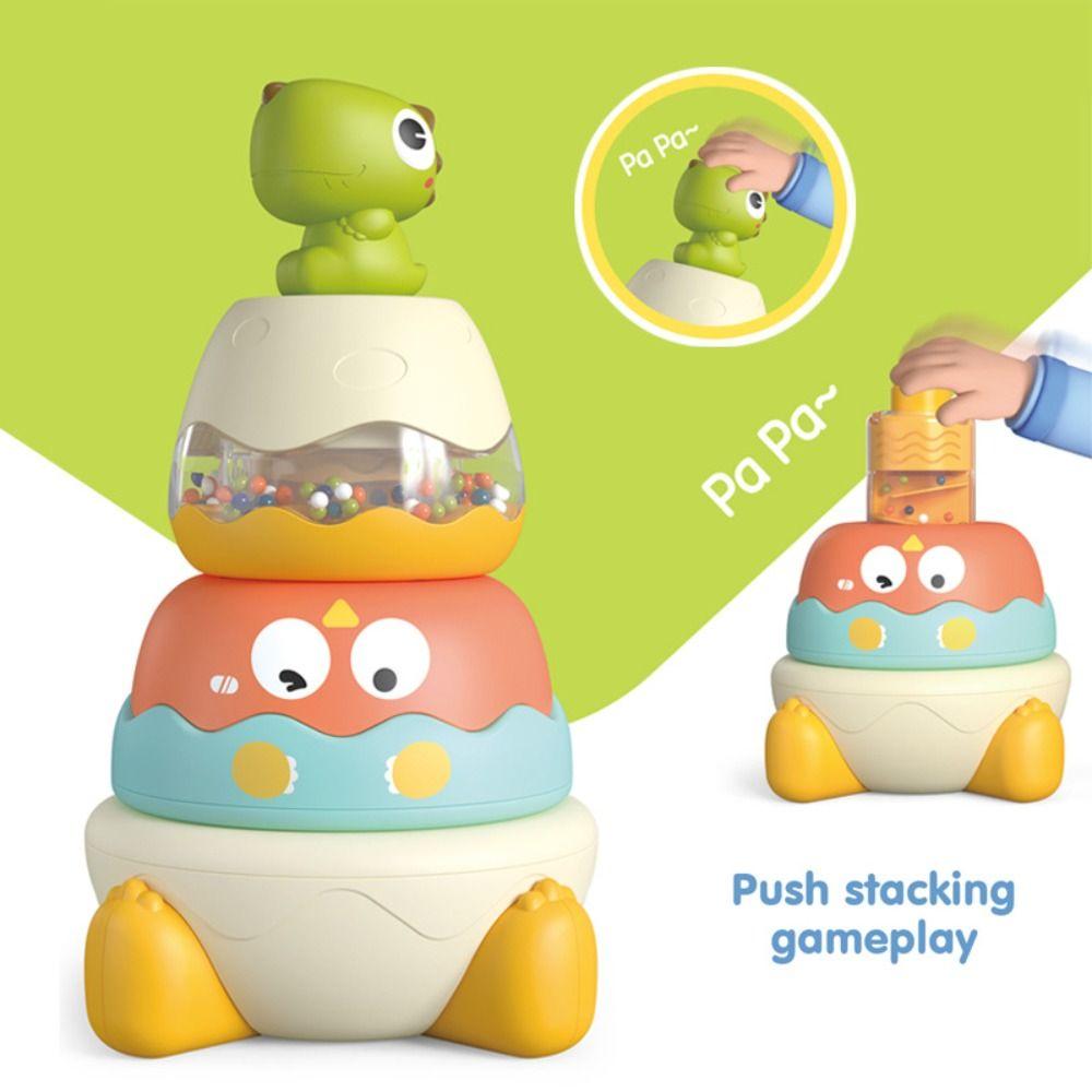 Наконечник Динозавр Радуга Складывающиеся Игрушки Игрушка Монтессори Складывание и Вкладывание Детские Игрушки Дети Малыш