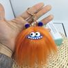 1PC Cartoon Fried Doll Keychain Bag Pendant Popular Fried Hair Funny Sausage Mouth Plush Toy Cute