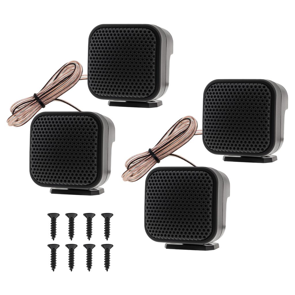 4 шт. 500 Вт Высокоэффективные Мини Купольные Твитеры Динамики Автомобильная Аудиосистема Черный Улучшение Звука Высоких Частот