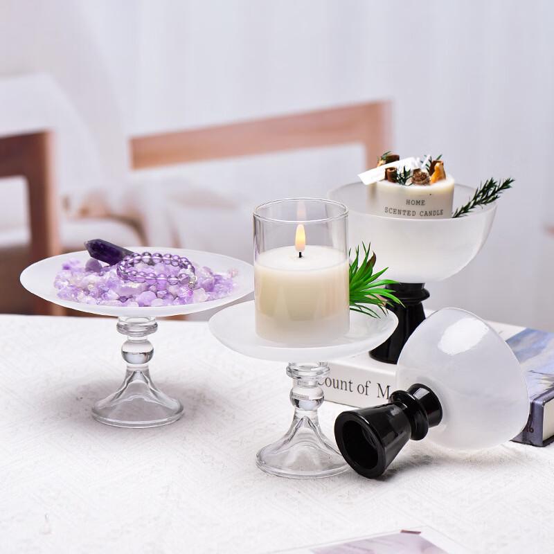 Ruhan European Glass Pedestal Serving Platter