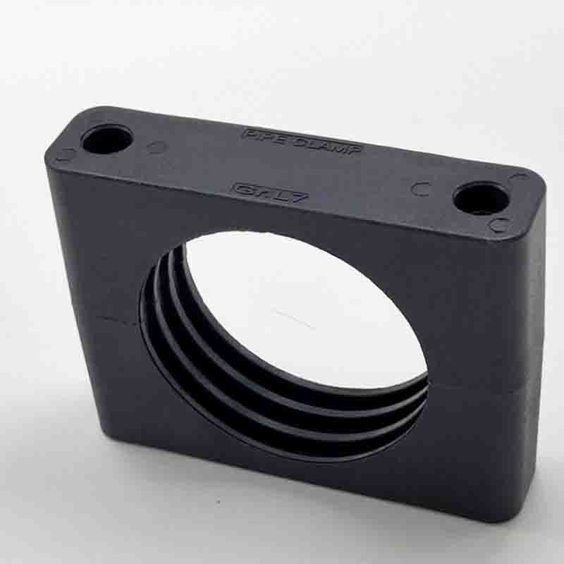 2PCS Black Plastic Pipe Bolted Clips Assortment Kit 6-102mm Diameter Tube Fastener Clamps for Pipe Support without Screws