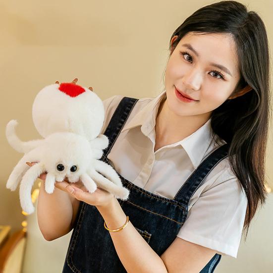 Мягкая игрушка-паук, плюшевая игрушка, хорошая детализация, реалистичный эластичный мягкий диван, диван, украшение для автомобильного сиденья, прыгающая кукла-паук, ползающая кукла-питомец, плюшевая игрушка-рептилия