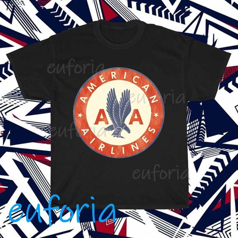 Футболка с логотипом American Airlines, смешная, размеры от S до 5XL