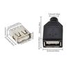 10 шт. Тип A Штекер-Розетка USB 4-контактный Разъем с Черной Пластиковой Крышкой Типа A DIY Наборы