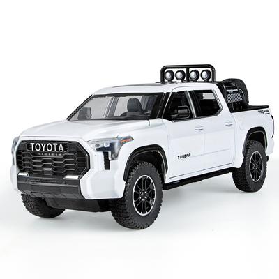 1/24 Toyota Tundra литая модель автомобиля из металла игрушечная машинка инерционный звук и свет симулятор машин игрушки для мальчиков подарок