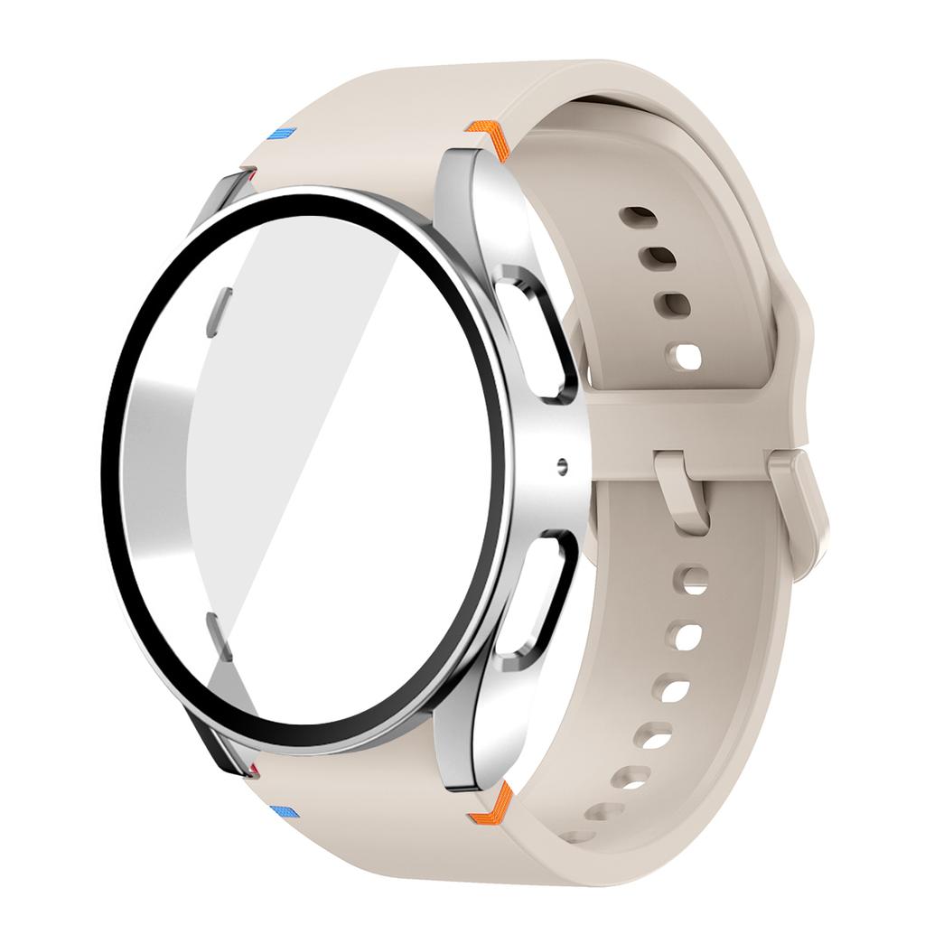 Silicone Strap for Samsung Watch 7 6 5 4 40mm 44mm 5Pro 45mm Band With Case Screen Protector Bumper cover for Wrist Accessories