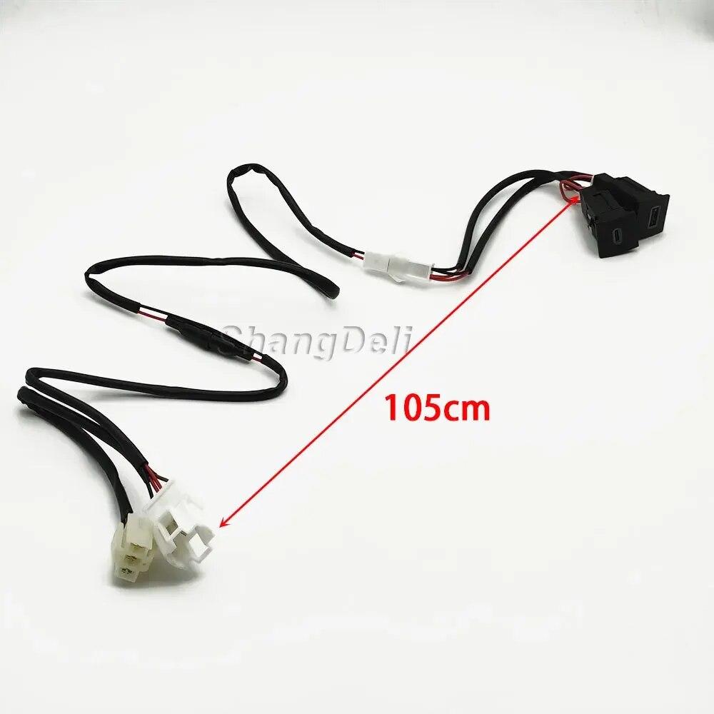 Автомобильное USB-зарядное устройство для VW Golf 6 Jetta 5 MK5 Scirocco 2006-2012 PD Quick Charge QC3.0, кнопка автомобильного адаптера для зарядки телефона