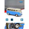 Welly 1/24 Volkswagen VW T1 BUS Сплавная машина Литые и игрушечные транспортные средства Модель автомобиля Миниатюрная масштабная модель автомобиля Игрушка для детей