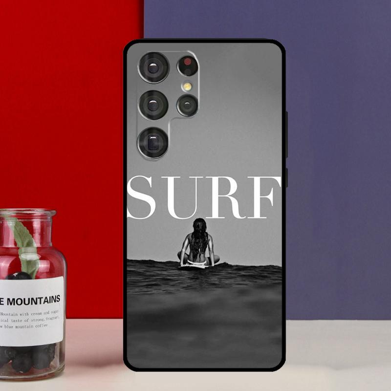 Чехол для телефона Samsung Galaxy S25 Ultra S9 S10 S20 S22 Plus S21 FE S23 S24 Ultra с изображением доски для серфинга, серфинга, девушки-серфера