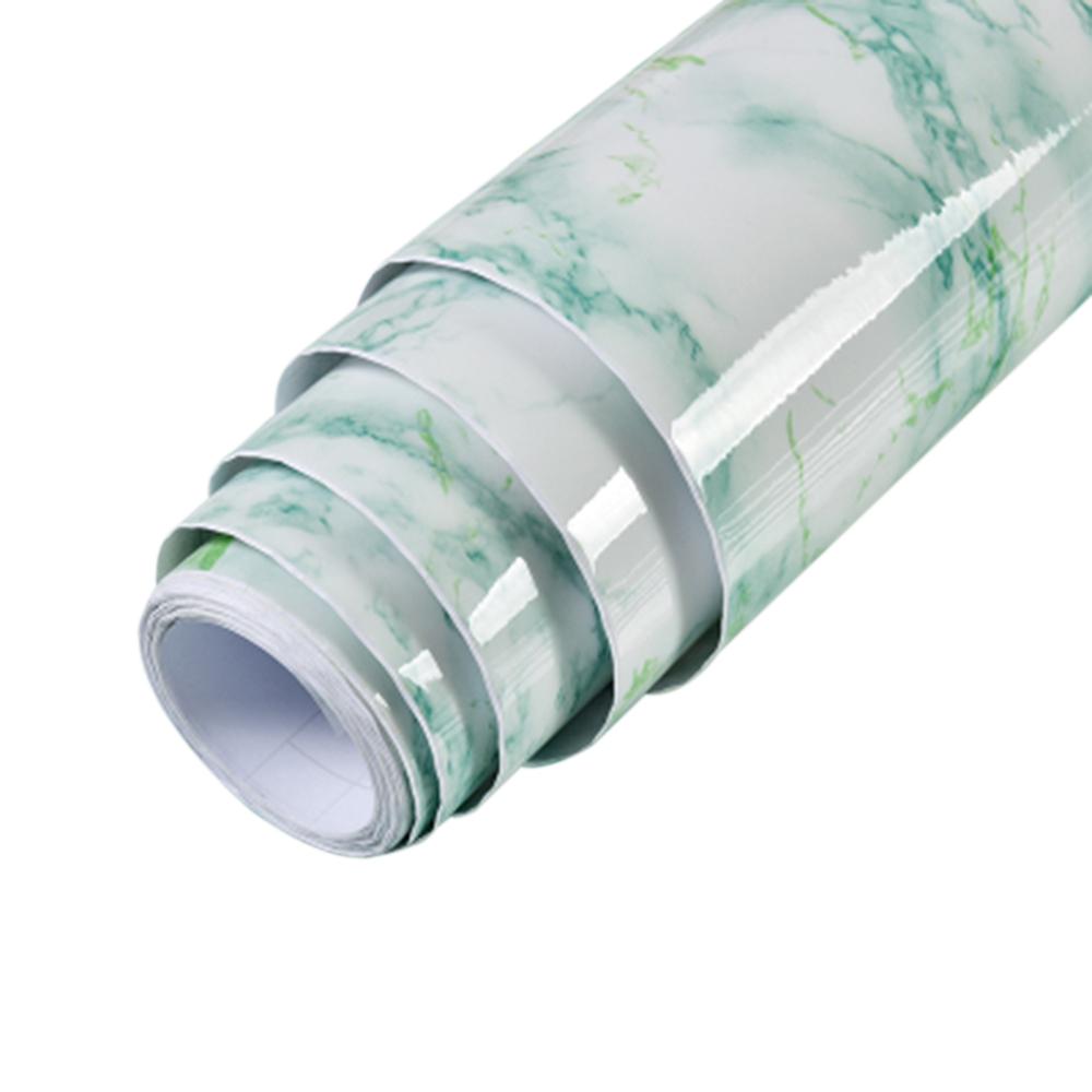 5m Marble Pattern Water-resistant Moistureproof Removable Self Adhesive Wallpaper Peel   Stick PVC Wall Stickers for Living Room Bathroom Kitchen
