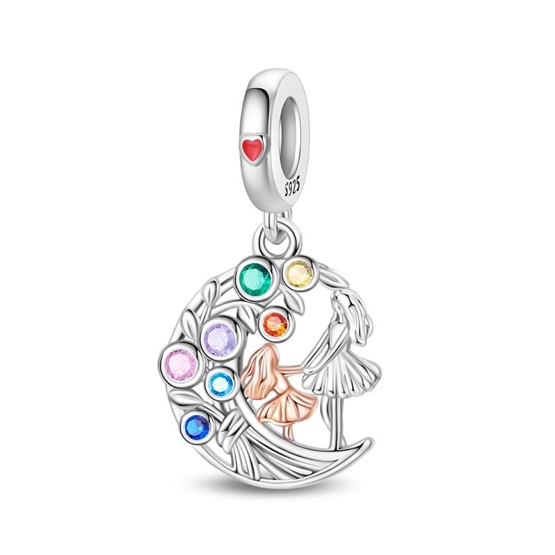 New 925 Silver I Love My Mother The Tree Of Life Charms Beads For Women Fit Bracelet DIY Jewelry Gifts