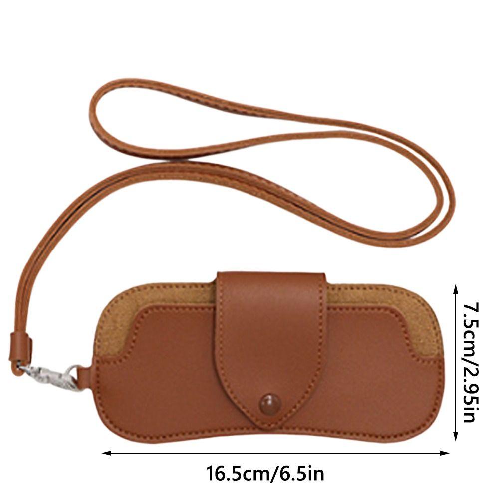 Однотонный чехол для солнцезащитных очков из ПУ кожи, подвесной держатель для солнцезащитных очков, аксессуары для очков