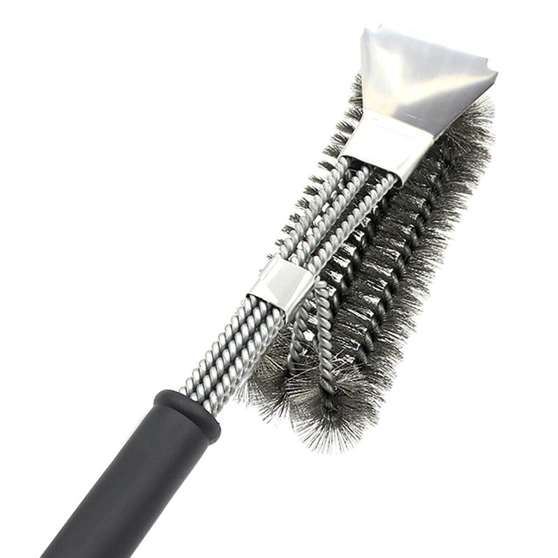 Bbq Grill Brush Scrubber Barbecue Cleaning Tool Stainless Steel Wire