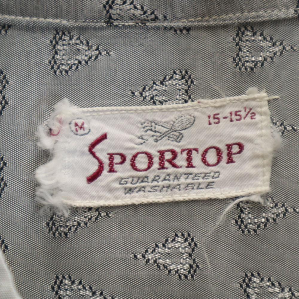 SPORTOP 50-е годы итальянский воротник, прямой крой, открытый воротник Общая ручка Рубашка с длинным рукавом Мужская Б/У