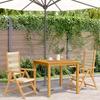 VidaXL Chaises de jardin lot de 2 beige bois d'acacia et polypropylène, siège de jardin, assise extérieure, chaise pliable, 367656