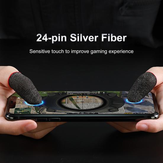 1 пара дышащих ультратонких игровых накладок на пальцы, универсальные накладки на кончики пальцев для контроллера, перчатки для большого пальца