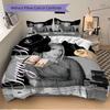 3Pcs Silent Treatment Bedding Sets For All Sizes New 3D Printed Bed Cover Comforter Duvet Cover Pillowcase Bedroom Decoration