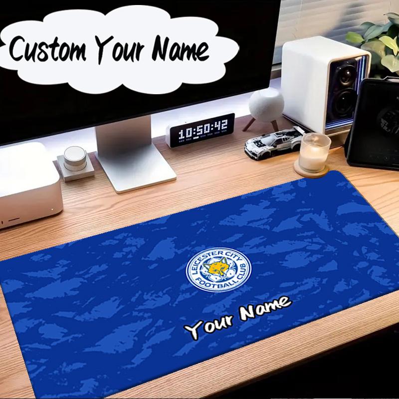 Custom Name Mouse pad Leicester Football Club Crest Mouse Pad Desk Mat, Non-Slip Rubber Backer Pad For Computer Notebook Gaming Mouse Pad Gift