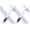 2Pcs Unfinished Foam Airplane Toy DIY Painting Hand Throwing Foam Aircraft Manual Throwing Plane