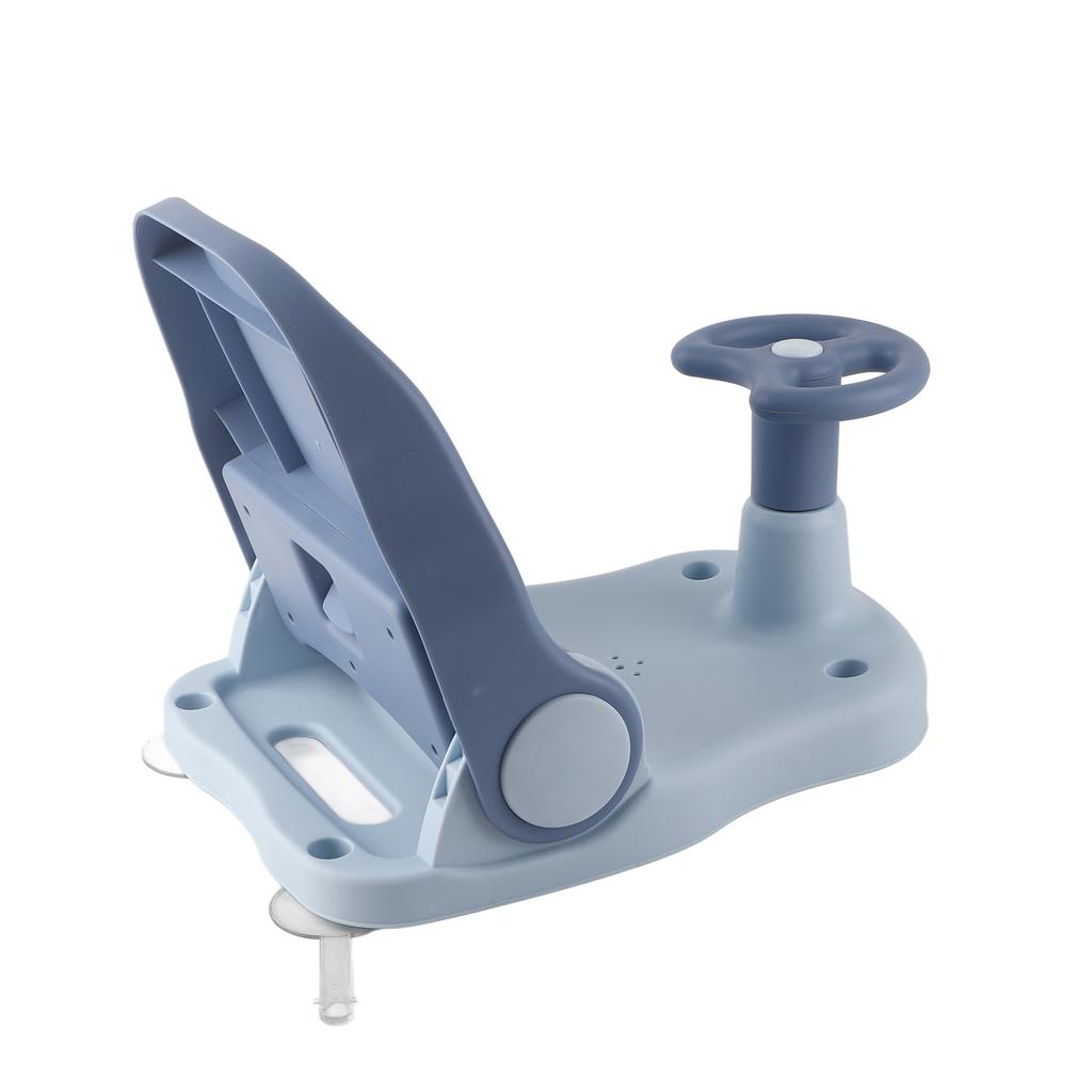 Детское кресло для душа с противоскользящим покрытием, регулируемое положение сидя, лежа, складное, устойчивое, с присоской, для детской ванны