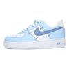 Nike Nike Air Force 1 Низкие, износостойкие, для скейтбординга, женские, светло-голубые, FV3654-111(Команда252-)
