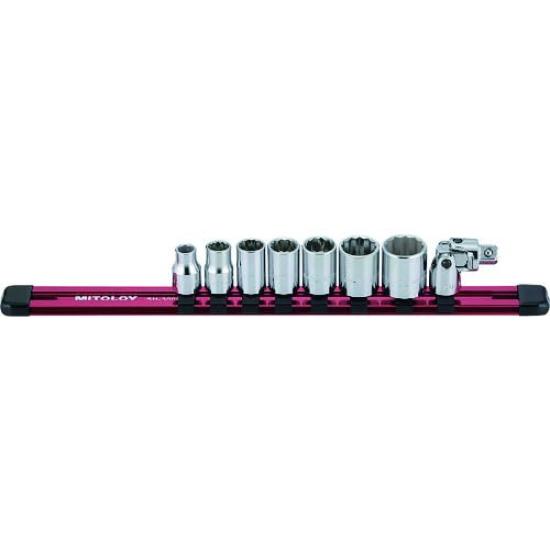 Mitroy Socket Wrench SH309M 3/8" Set, 7-Link, 9-Piece Set,