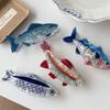 Pvc Marine Life Fish Hair Clip Hairpin Fish Grab Clip Creative Ocean Animal Hair Claw  Streetwear