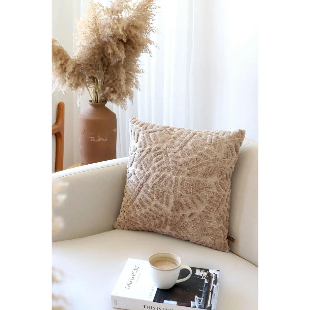 Bohemian Special Design Punch Punch Pattern Square Decorative Throw Pillow Cover Forest Natural