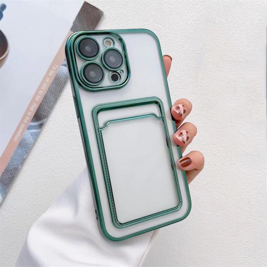 Роскошный чехол-кошелек с рамкой и держателем для карт для iPhone 16, 15, 14, 13, 12, 11 Pro Max, 16 Plus, 15 Pro, 14 Pro Max, мягкий противоударный чехол из ТПУ