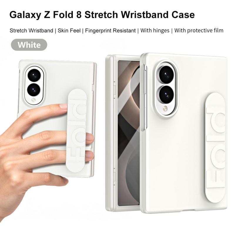 Flexible Hinge Wrist Strap Phone Case Galaxy Z Fold8 Fold7 Fold6 Fold5 With Magnetic PC Back Cover