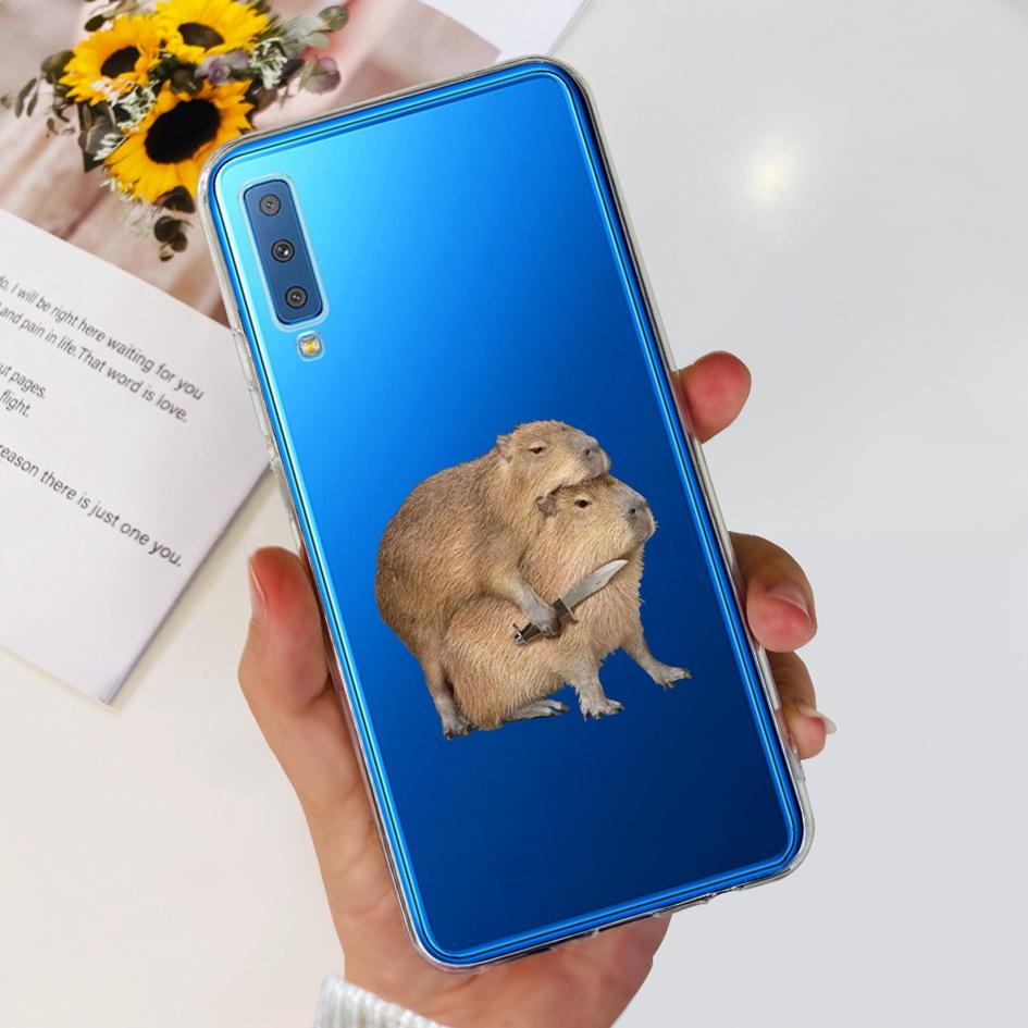 Силиконовый Чехол Для Samsung Galaxy A7 2018 Чехол A750 A750F Чехол Прозрачный ТПУ Модный Чехол Для Телефона Для Samsung A 7 2018 SM-A750F Fundas