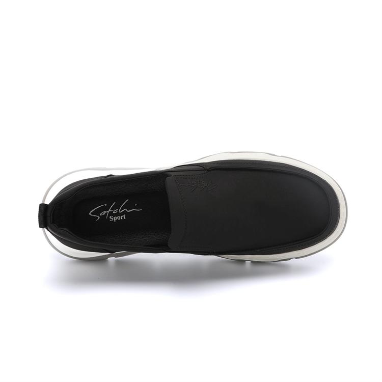 Simple Solid Color One Step Shoes: Summer Fabric Comfortable and Versatile Men's Casual Shoes Thick soled Cloth Shoes