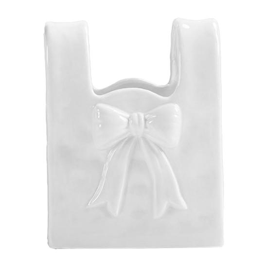 Керамическая ваза Yousheng с акцентом в виде банта Розовая Белая Бант/Сумка/Букет Цветочная ваза для гостиной Обеденной полки Стола Настольный декор