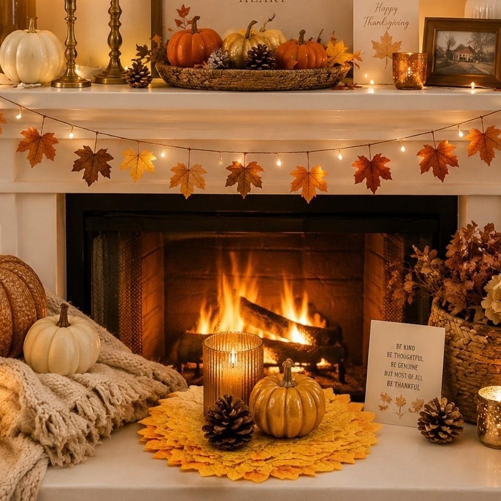 Heat-resistant Thanksgiving Decorative Placemat Absorbent Trivet Mat  Dining Table Decoration