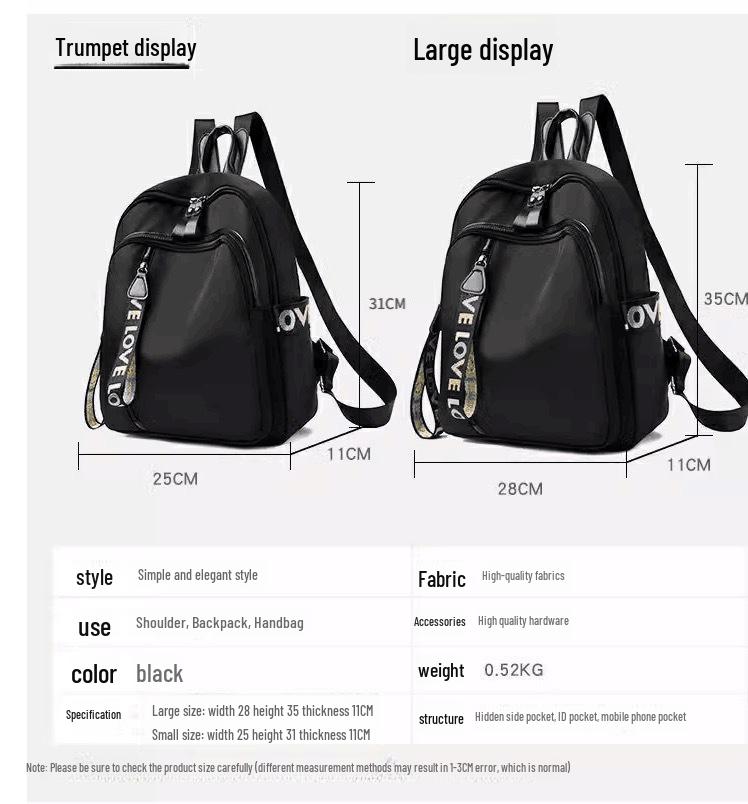 Модный женский прочный рюкзак с фирменным логотипом