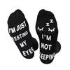 Men Funny Socks Harajuku Humor Word Printed Creative Hip Hop Street Skateboard Unisex Crew Cotton Silicon Anti Slip Happy Socks
